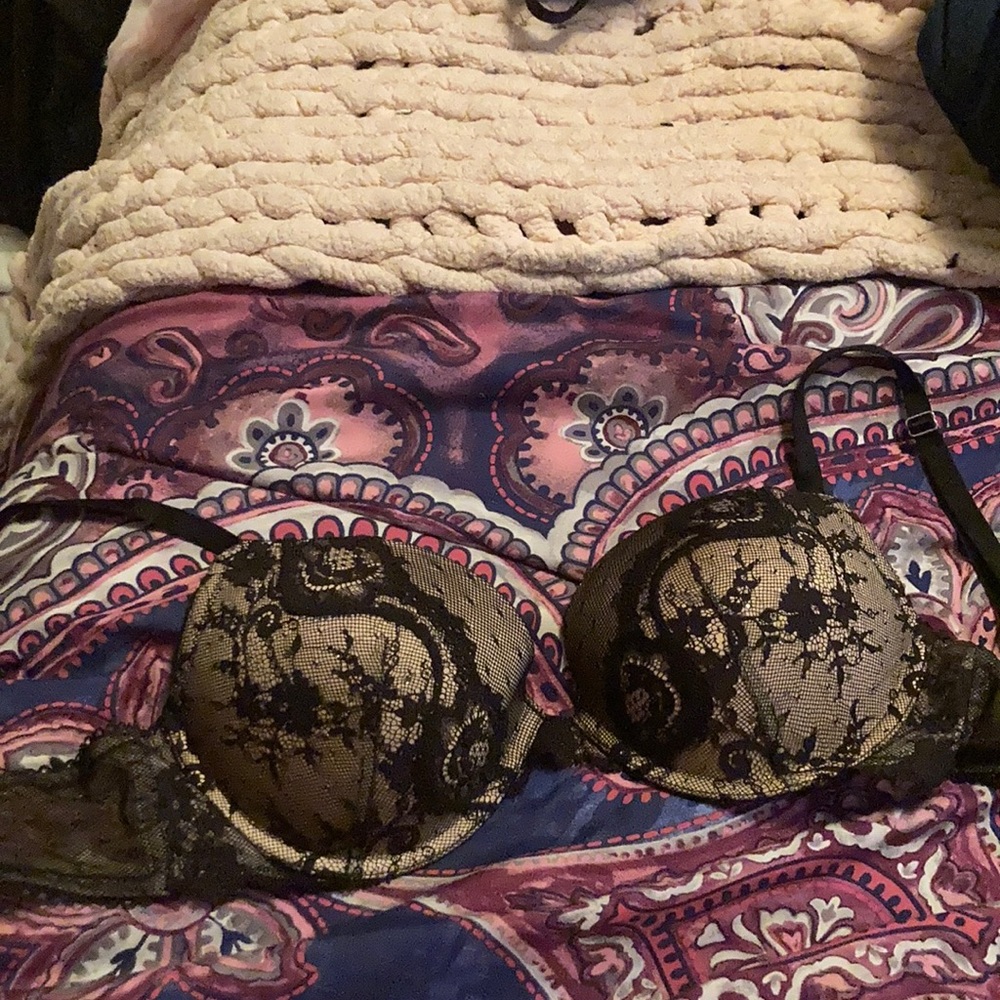 Grey tan victorious secret bra